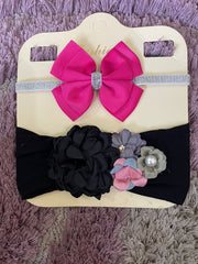 2 pcs shimmer fabric band set