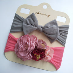Floral Bow Band Set (2pcs)