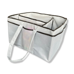 Baby Diaper Caddy Organizer, Foldable Felt Storage Bag with Multi Pockets and Flexible Compartments