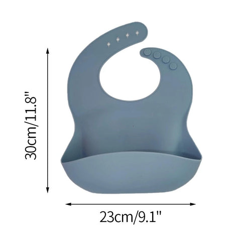 Baby Silicone Spoon Feeder Pacifier and Silicone Bib (Pack of 3)