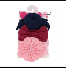 Round Flower Headband Set (3pcs)