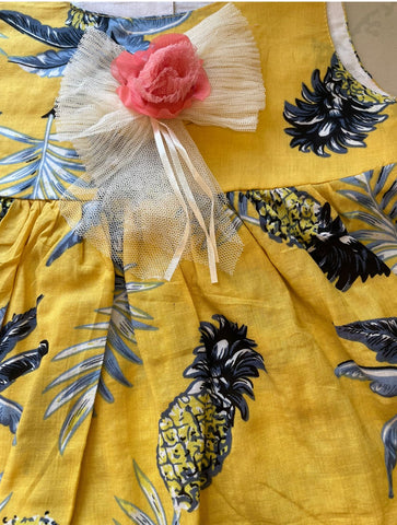 Pineapple Leaf Kids Frock