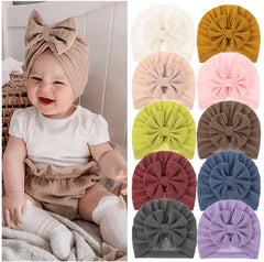 Cotton bow pattern cap