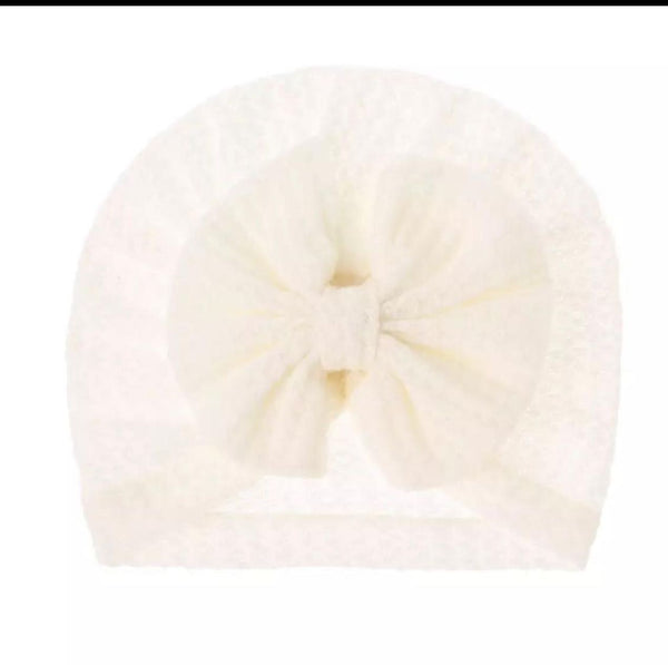 Cotton bow pattern cap