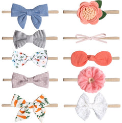 Jeans Headband Set (10pcs)