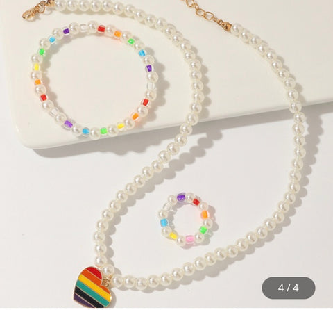 Heart Pearl Set (3pcs)