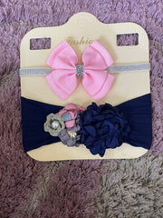 2 pcs shimmer fabric band set