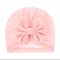 Cotton bow pattern cap