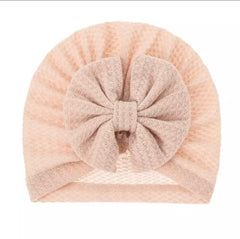 Cotton bow pattern cap