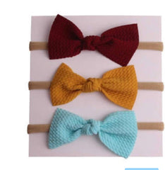 Knit Bow Set (3pcs)