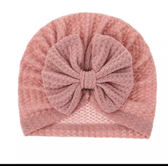 Cotton bow pattern cap