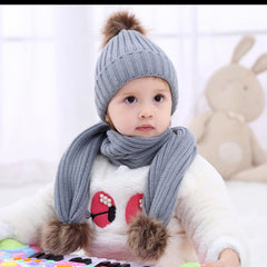 single pom pom with Muffler