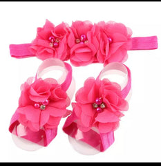 3 flower barefoot set